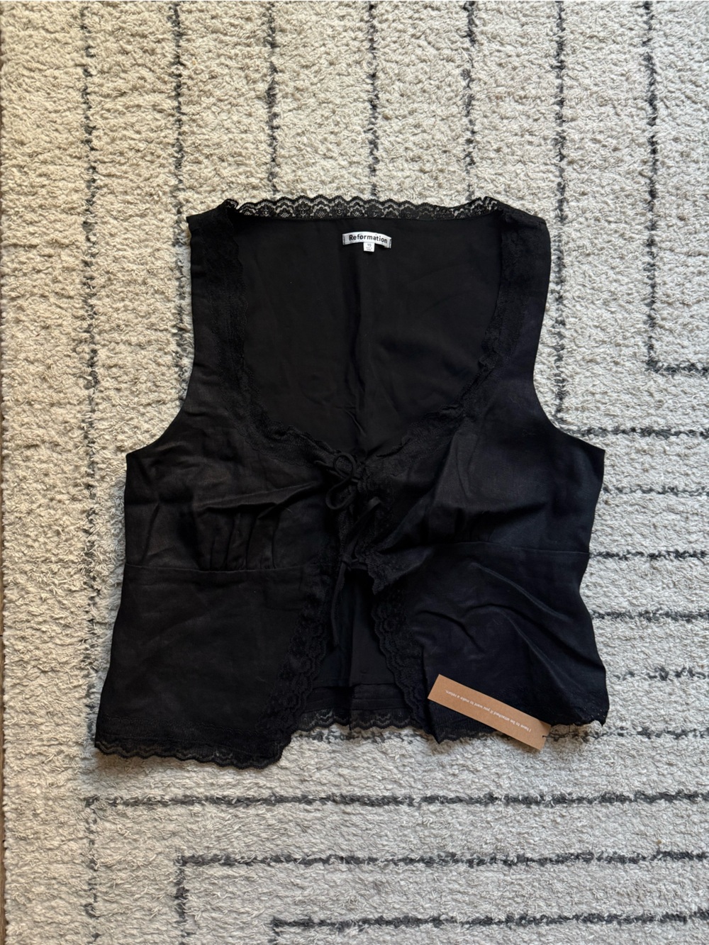 Reformation Rosalie Linen Top